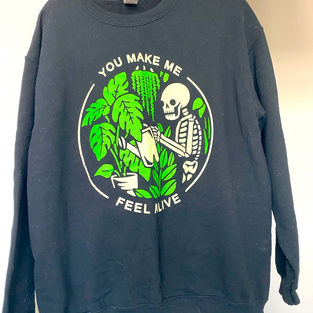 Plant and Skeleton Sweater